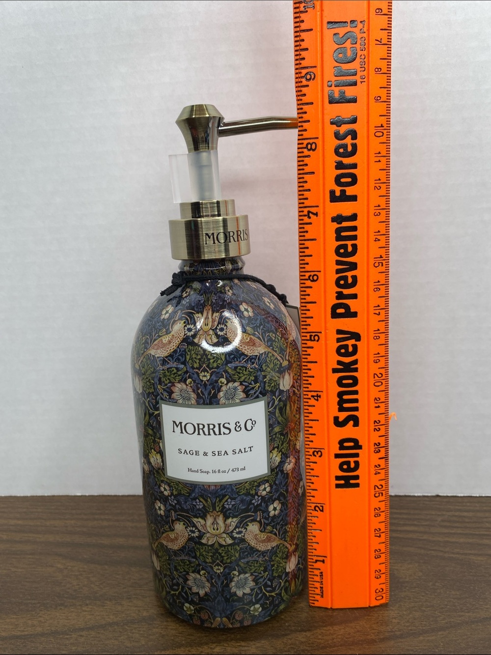 Morris & Co Strawberry Thief Hand Wash Sage & Sea Salt 16oz NWT - Picture 9 of 10